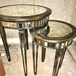 Arhaus Isla Mirrored Nesting Tables - Pair